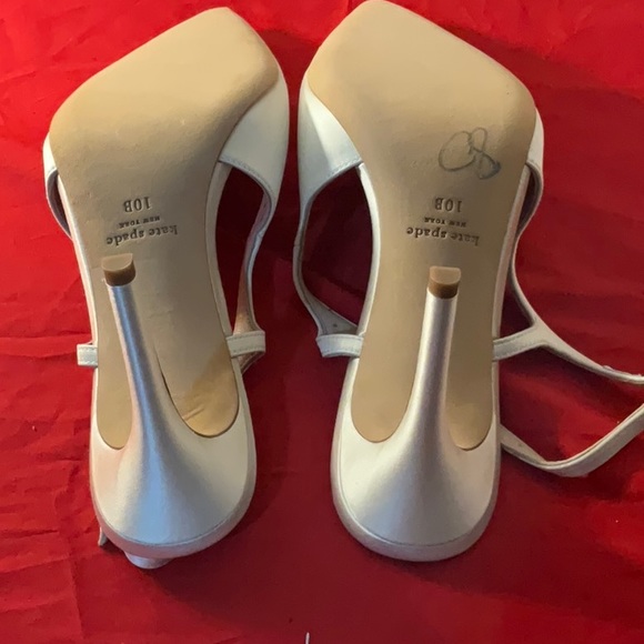 Kate Spade New York Buckle Up Satin Slingback Pumps - Size 10 - Picture 8 of 9